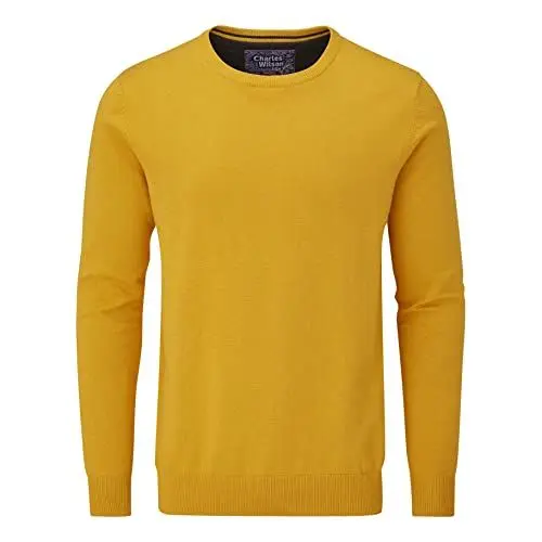 Produktbild: Charles Wilson Feinstrick Pullover mit Rundhalsausschnitt (L, Yellow (0422))
