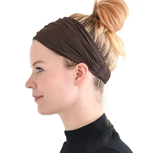 Produktbild: CHARM Stirnband Herren Bandana Damen - Kopftuch Herren Hair Band Men Headband Damen Piraten Haarband Männer Sport Braun M
