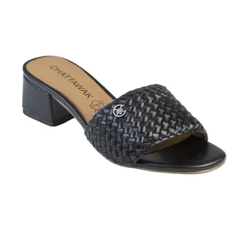 Produktbild: CHATTAWAK Damen 18hjulianoir41 Sandale mit Absatz, Schwarz, 41 EU