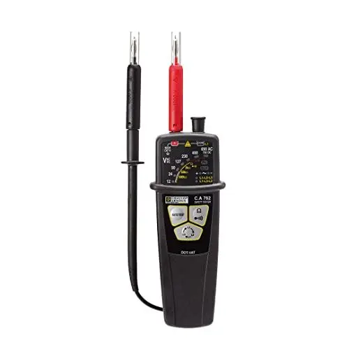 Produktbild: Chauvin Arnoux C.A 762 IP2X Zweipoliger Spannungspruefer CAT IV 600V LED, Akustik, schwarz