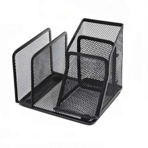 Produktbild: Cheerhom Schreibtisch Organizer,Mesh Metall Büroablage Haftnotizen, Ordnerklammern, Hefter, Platzsparendes Desk Organizer