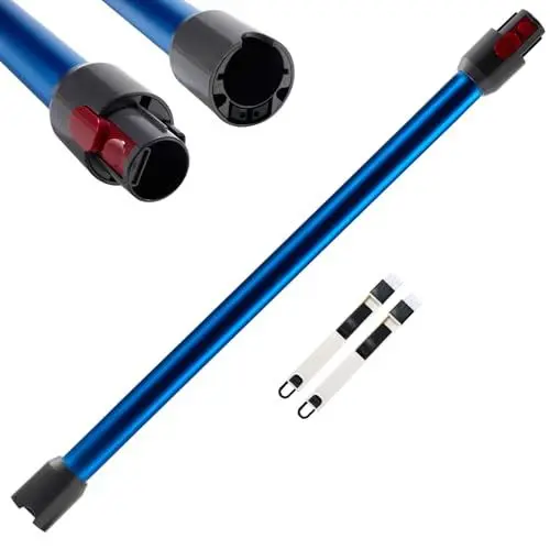 Produktbild: Cheerhom Teleskoprohr für Dyson, Verlängerungsrohr Kompatibel für Dyson V7 V8 V10 V11 V15, 73 cm Stangenverlängerung mit Zwei Kleinen Bürsten, Blau