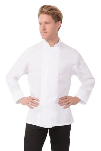 Produktbild: Chef Works Herren Jllswhtm Kochjacke, Weiß, M EU