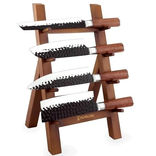 Produktbild: Chefhoablorn Messer-Set, Messer Traditionelle japanische Küchenmesser 4 Stück Sushi-Messer Santoku-Messer Kochmesser Messer aus deutschem Edelstahl Geeignet für Sushi-Bar, Restaurant, Kochgeschäft