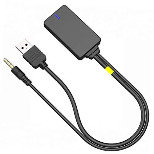 Produktbild: CHELINK Drahtloser Bluetooth-Adapter Audioeingang Musikschnittstellenkabel AUX-USB-Kabel im Auto Kompatibel mit BM-W E90 E91 E92 E93