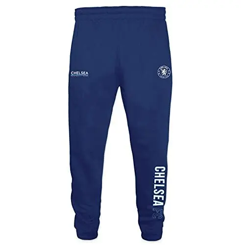 Produktbild: Chelsea FC - Jungen Jogginghose Slim Fit - Offizielles Merchandise - Geschenk für Fußballfans - Blau mit Schriftzug - 4-5 Jahre