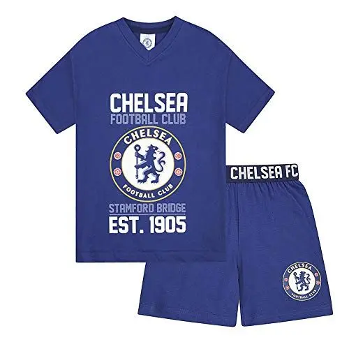 Produktbild: Chelsea FC - Jungen Schlafanzug - Offizielles Merchandise - Geschenk für Fußballfans - Blau - Blau - 6-7 Jahre