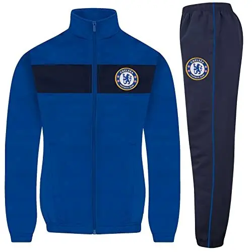 Produktbild: Chelsea FC - Jungen Trainingsanzug - Jacke & Hose - Offizielles Merchandise - Geschenk für Fußballfans - Königsblau - 8-9 Jahre