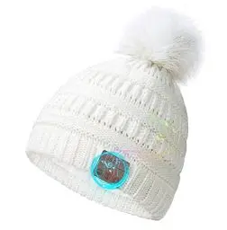 Produktbild: ChenFec Bluetooth Beanie Mütze Damen, Waschbare Freizeit Bluetooth Baggy Hats Kopfhörer mit Akustischem Stereolautsprecher und Freisprecher-Telefonbeantwortung, Lustige Kleine Geschenke für Frauen.
