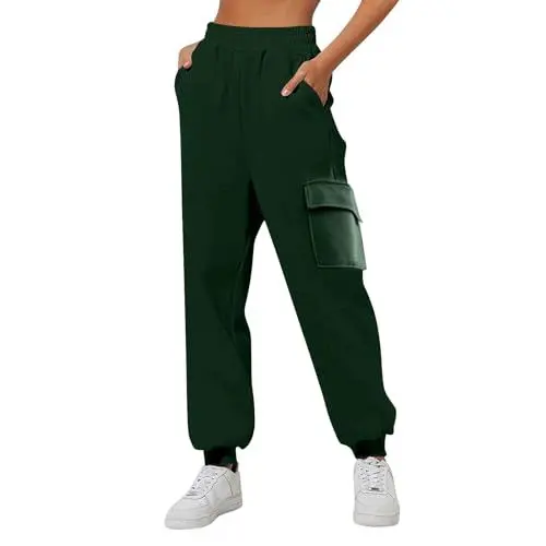 Produktbild: CHENSIYU Jogginghose Damen Langgröße Baggy Freizeithose Fitness Laufhosen Casual Yoga Jogger Elastische Jogginghose Outdoor Sporthose Leggings Sweatpants Hosen Hoher Taille Lockere Trainingshosen