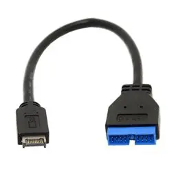 Produktbild: chenyang USB 3.0 19/20Pin auf USB 3.1 Typ E Frontpanel Header Motherboard Verlängerungskabeladapter 20cm