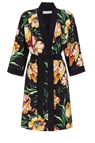 Produktbild: Cherie Line Damen *Wickelmantel mit Bindegürtel schwarz 40 3271710,schwarz, 40