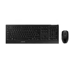 Produktbild: CHERRY B.UNLIMITED 3.0, Kabelloses Tastatur- und Maus-Set, Deutsches Layout (QWERTZ), 2,4 GHz Funk, Dauerhaft Abriebfeste Tasten, Wiederaufladbar, Schwarz