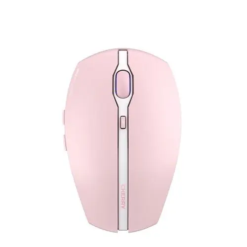 Produktbild: CHERRY GENTIX BT, Kabellose Bluetooth-Maus, Multi-Device-Funktion für bis zu 3 Geräte, Umschaltbare Auflösung (1000/2000 dpi), Batteriebetrieben, Cherry Blossom