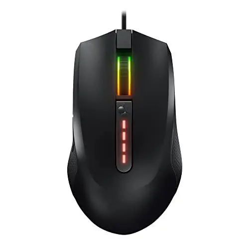 Produktbild: CHERRY MC 2.1, Kabelgebundene Gaming-Maus für Rechtshänder, Pixart Sensor bis 5000 dpi, Programmierbare Tasten, RGB-Beleuchtung, Onboard-Memory, Schwarz
