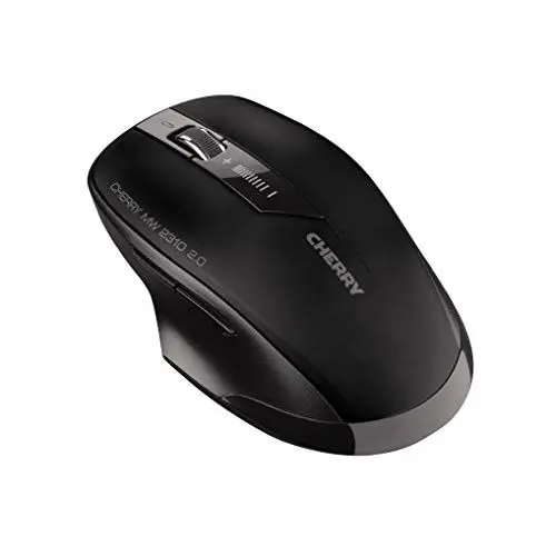 Produktbild: CHERRY MW 2310 2.0, Kabellose 6-Tasten-Maus, 2,4 GHz Funk mit 10 m Reichweite, Optischer Sensor & DPI-Schalter, Nano-USB-Empfänger, Beidhändig Nutzbar, Schwarz