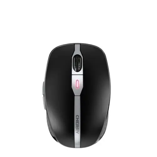 Produktbild: CHERRY MW 9100, Kabellose Maus, Wahlweise Verbindung Über Bluetooth Oder 2,4 GHz Funk, 3-Stufig Regelbare Auflösung Bis 2400 dpi, Wiederaufladbar, Schwarz