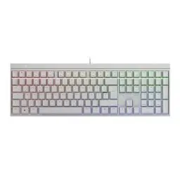 Produktbild: CHERRY MX 2.0S, Mechanische Gaming-Tastatur mit RGB-Beleuchtung, Deutsches Layout (QWERTZ), Kabelgebunden, Designed in Germany, MX SILENT RED Switches, Weiß