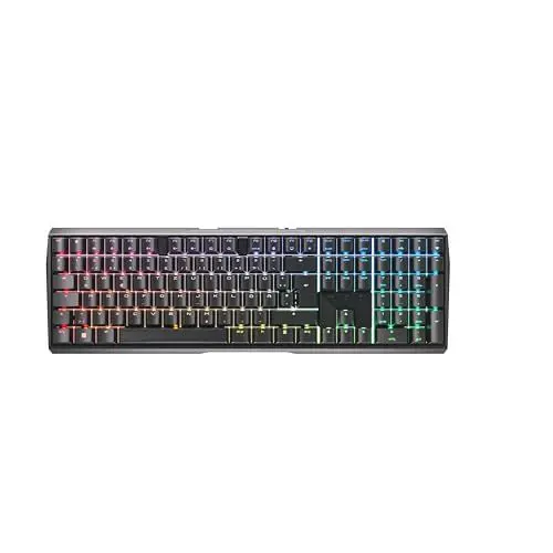Produktbild: CHERRY MX 3.0S Wireless, Kabellose Mechanische Gaming-Tastatur, Deutsches Layout (QWERTZ), Bluetooth-, Funk- und Kabelverbindung, MX2A RED Switches, Schwarz