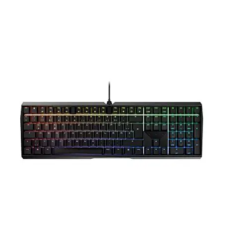 Produktbild: CHERRY MX BOARD 3.0 S, kabelgebundene Gaming-Tastatur mit RGB-Beleuchtung, Deutsches Layout (QWERTZ), MX SILENT RED Switches, Schwarz