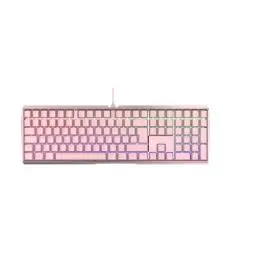 Produktbild: CHERRY MX BOARD 3.0 S, kabelgebundene Gaming-Tastatur mit RGB-Beleuchtung, Deutsches Layout (QWERTZ), MX BLUE Switches, Pink