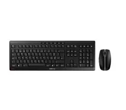 Produktbild: CHERRY STREAM DESKTOP, Kabelloses Tastatur- und Maus-Set, Schweizer Layout (QWERTZ), 2,4 GHz Funk, Leiser Tastenanschlag, Batteriebetrieben, Schwarz