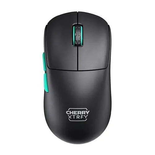 Produktbild: CHERRY XTRFY M68 Wireless, Ultraleichte Kabellose Gaming-Maus, 2,4 GHz Funk, Optimiert für esports, Symmetrische Form mit Besonders Niedriger Front, Schwarz