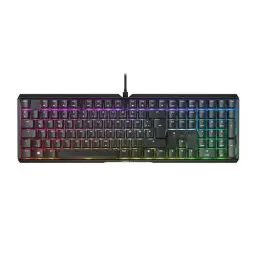 Produktbild: CHERRY XTRFY MX 3.1, Mechanische Gaming-Tastatur, Deutsches Layout (QWERTZ), RGB-Beleuchtung, Aluminium-Gehäuse, USB-A Anschluss, MX2A BROWN Switches, Schwarz