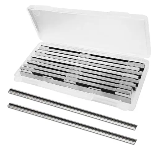 Produktbild: CHEVVY 10Stk. Hobelmesser HSS 82 mm Reversible Hobelmesser für Holzbearbeitungsmaschinen Elektrohobel Hss Klinge Kompatibel mit Maki ta-Bosc h-B & D-Hita chi