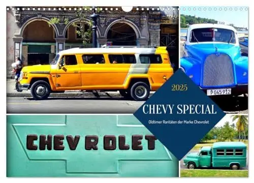 Produktbild: CHEVY SPECIAL - Oldtimer Raritäten der Marke Chevrolet (Wandkalender 2025 DIN A3 quer), CALVENDO Monatskalender: Chevrolet Nutzfahrzeuge der 50er Jahre in Kuba (CALVENDO Mobilitaet)