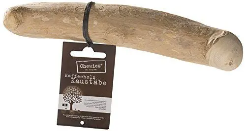 Produktbild: Chewies Kaffeeholz Kaustab für Hunde - Kauknochen Hunde-Spielzeug - 100 % natürliches Hundezubehör risikoarm & langlebig - Größe M: Für Hunde bis 20 kg Körpergewicht