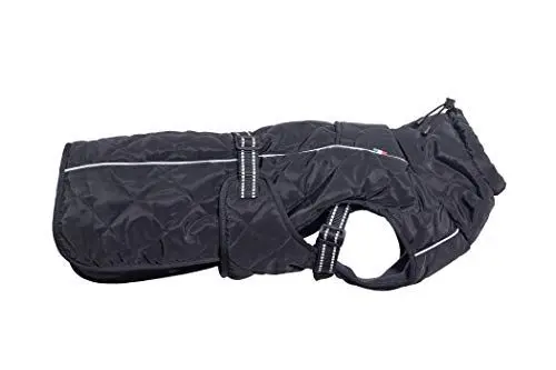 Produktbild: CHIARA Nelson Mantel mit Geschirr CHJ-Y1815BL-L- Wintermantel, Übergangsjacke, Weste (Größe: L, hochqualitativ, Material: 100 % Polyester, elastisch, elegant), Schwarz