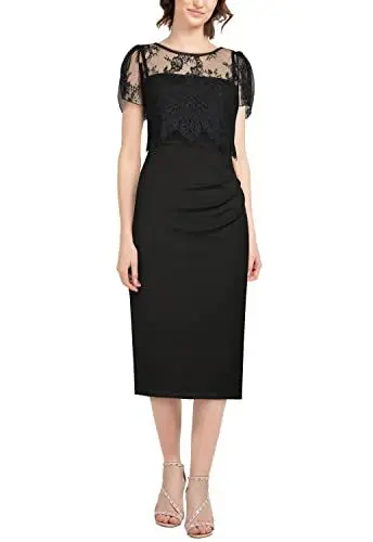 Produktbild: CHIC STAR Spitzenkleid für Damen, Schwarz, X-Klein