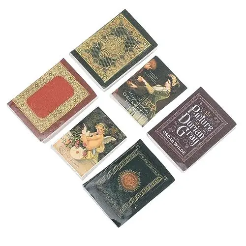 Produktbild: CHICAMPERA 6stücke Teiliges Miniatur Retro Bücher Für Puppenhäuser Deko Accessoire Für Kreative Spielideen Schulprojekte Und Wohnkultur