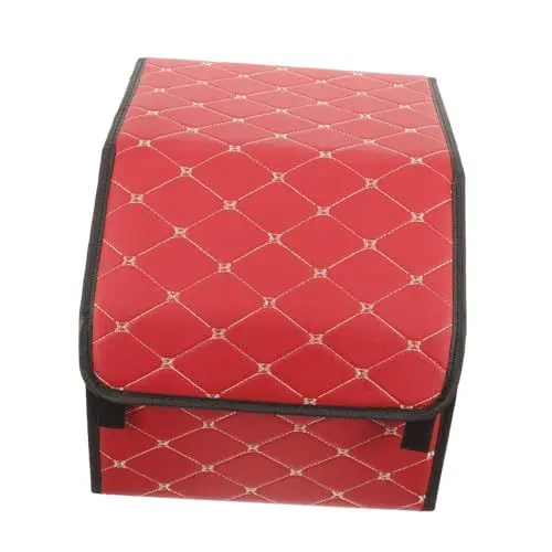 Produktbild: CHICAMPERA Faltbare Kofferraumbox aus Leder Eleganter Auto Organizer für Kofferraum Multifunktionale Aufbewahrungslösung für Camping Reisen und Mehr