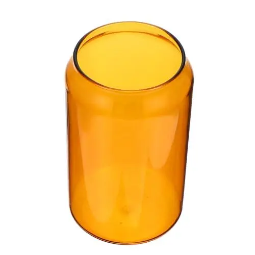 Produktbild: CHICAMPERA Transparente Glastasse für Kalte Getränke Kaffeebecher im Dosen Design für Milch Saft und Tee Langlebig und Leicht zu Reinigen für Partys und Täglichen Gebrauch