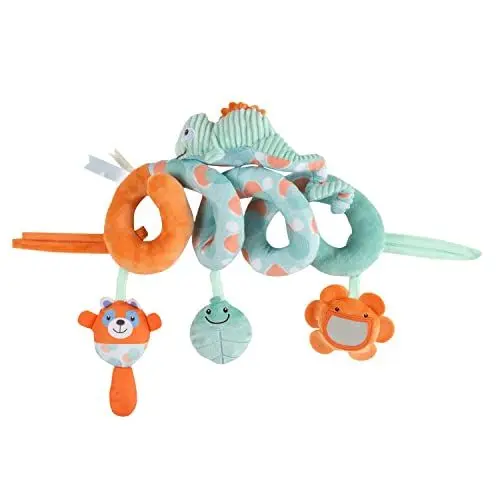 Produktbild: Chicco 00011043000000 Spirale Chamäleon, Kinderbett/Buggy, mit lustigen Spielaktivitäten, aus superweichem Stoff, 0 Monate +, Rot, Roter