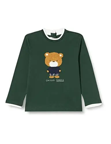 Produktbild: Chicco Baby-Jungen LANGÄRMLIGES T Kurzarm Shirt, dunkelgrün, 1 Monat