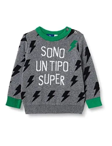 Produktbild: Chicco Baby-Jungen Pullover Cardigan Sweater, Grau, 12 Monate