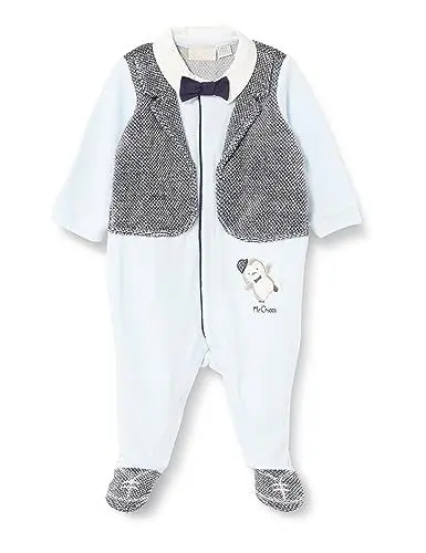 Produktbild: Chicco Baby-Jungen Strampler mit Öffnung vorne. Schlafanzug für Kinder und Babys, hellblau, 74