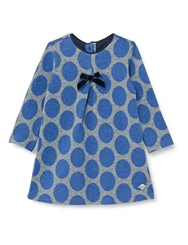 Produktbild: Chicco Baby-Mädchen Langärmliges Kleid Freizeitkleid, Grau Und Blau, 3 Monate