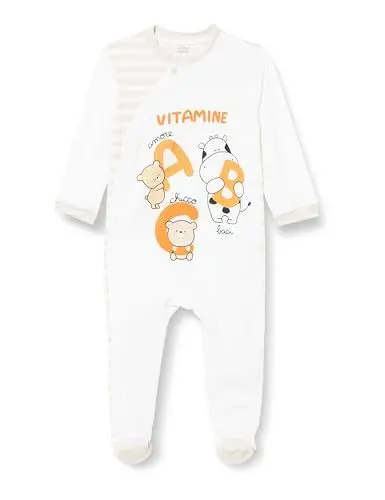 Produktbild: Chicco, Baby Strampler/Stramplerin, mit bequemer Frontöffnung mit Knöpfen, aus weicher Baumwolle, maschinenwaschbar, Babykleidung 0-24 Monate, Entworfen in Italien