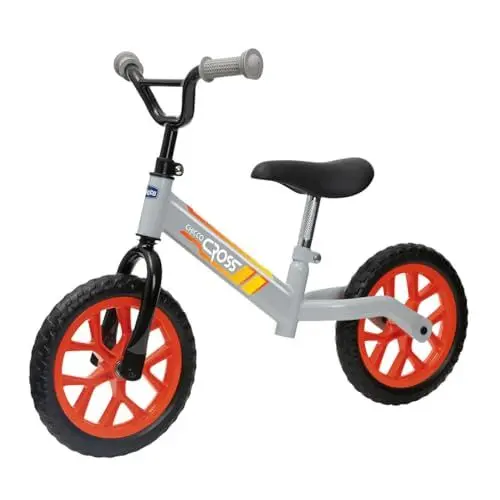 Produktbild: Chicco Balance Bike Cross, Kinderfahrrad ohne Pedale, Cross Country Design, große Räder, Verstellbarer Lenker und Sattelstütze, pedalloses Gleichgewichtsfahrrad, Max 25 Kg, Kinderspiele 3-5 Jahre