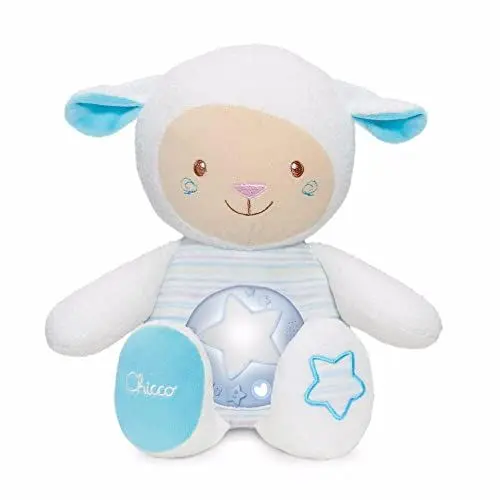 Produktbild: Chicco First Dreams Schlaffreund Schaf, Schlaflied Schaf Plüschtier mit Baby-Nachtlicht und Entspannungsmusik, Stimmenrekorder und Schlafsensor, Blau - Kinderspielzeug 0+ Monate