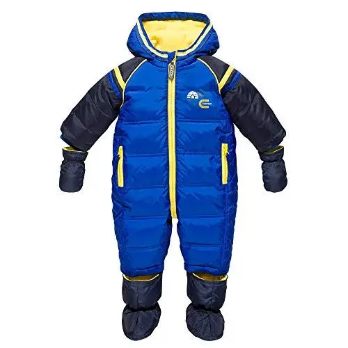 Produktbild: Chicco Luxury Line Snow - Bianco Giallo Daunen-Schneeoverall Schneeanzug Gr. 74 12-15 Monate