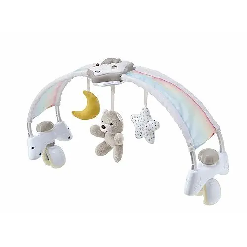 Produktbild: Chicco REGENBOGEN-SPIELBOGEN FÜR KINDERBETT, 2IN1 MIT LICHT UND MELODIEN, Neutralab 0 Monate, Weiß
