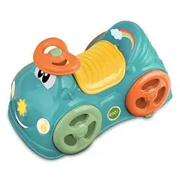 Produktbild: Chicco Rutscher All Around Eco+ Grün, Geeignet für 1-3 Jahre (bis 20 kg), Made in Italy, 75% Recycelter Kunststoff, Schwenkbare Räder, Mechanische Hupe, Aufbewahrungsfach, Inklusive Aufkleber, Türkis