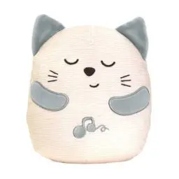 Produktbild: Chicco, Schnurrende Katze, Interaktives Plüschtier, Imitiert den Klang und die Vibrationen einer Schnurrenden Katze, Klassische Musik, Weiches Kissen, Waschmaschinenfest, Babyspielzeug ab 0 Monaten