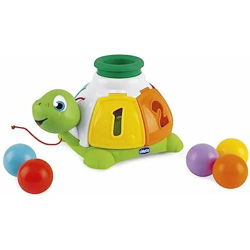 Produktbild: Chicco Sortier-Schildkröte zum Nachziehen, 5 Bunte Bälle, bunt, 1-4 Jahre