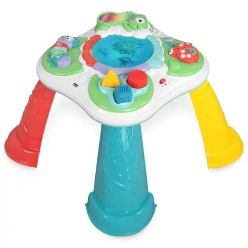 Produktbild: Chicco Spieltisch der Sinne, Interaktiver Spieltisch mit 5 sensorischen Bereichen, Lernspielzeug mit Geräuschen und Lichtern, Montessori Spielzeug - Kinderspielzeug 10 Monate bis 4 Jahre